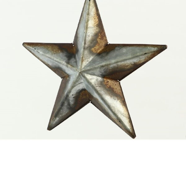 Stella in ferro vintage in ferro antichizzato h. 16,5 cm