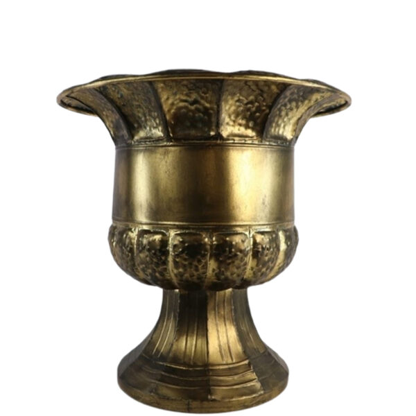 Coppa impero color oro bronzato d. 61,5 h.60,0 cm