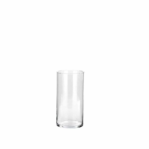Vaso Cilindro portacandele - portafiori in vetro trasparente d. 15 cm h. 25 cm