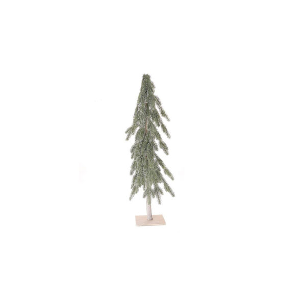 Albero di Natale artificiale "white wash" con base in legno 20 x 20 x h. 80 cm