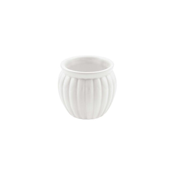 Vaso in Ceramica per Bomboniera Stile Inglese h7xd7cm interno h6xd6cm