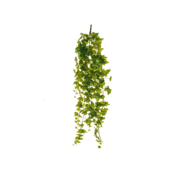 Ghirlanda Pianta di Edera artificiale verde pendente con 8 diramazioni 224 foglie real touch h. 110 cm