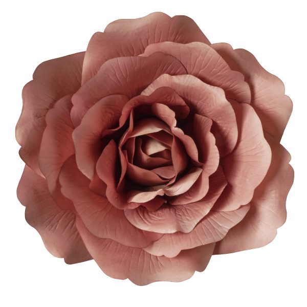Testa di Rosa artificiale gigante dotata di anello rosa antico per eventi e vetrine XXL 45 x 45 cm (Copia)