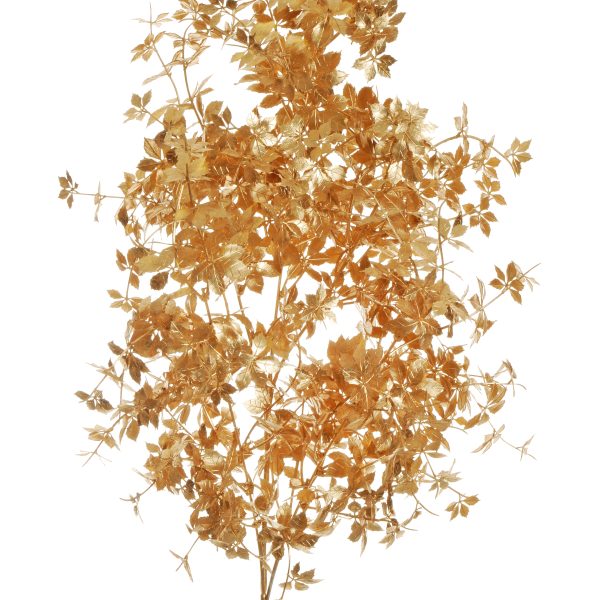 Ramo di Vite gigante artificiale in plastica oro con 5 diramazioni 106 cm